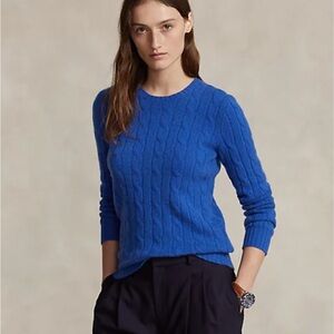 Ralph lauren black label cable-knit cashmere sweater (m)